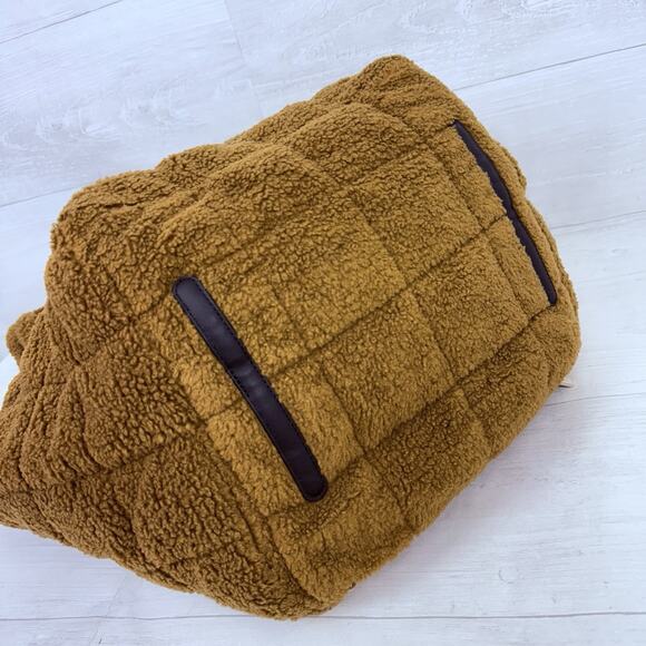 Lululemon Quilted Grid 26L Large Tote Bag‎ Fleece Burnt Caramel Travel Spacious - Picture 7 of 16